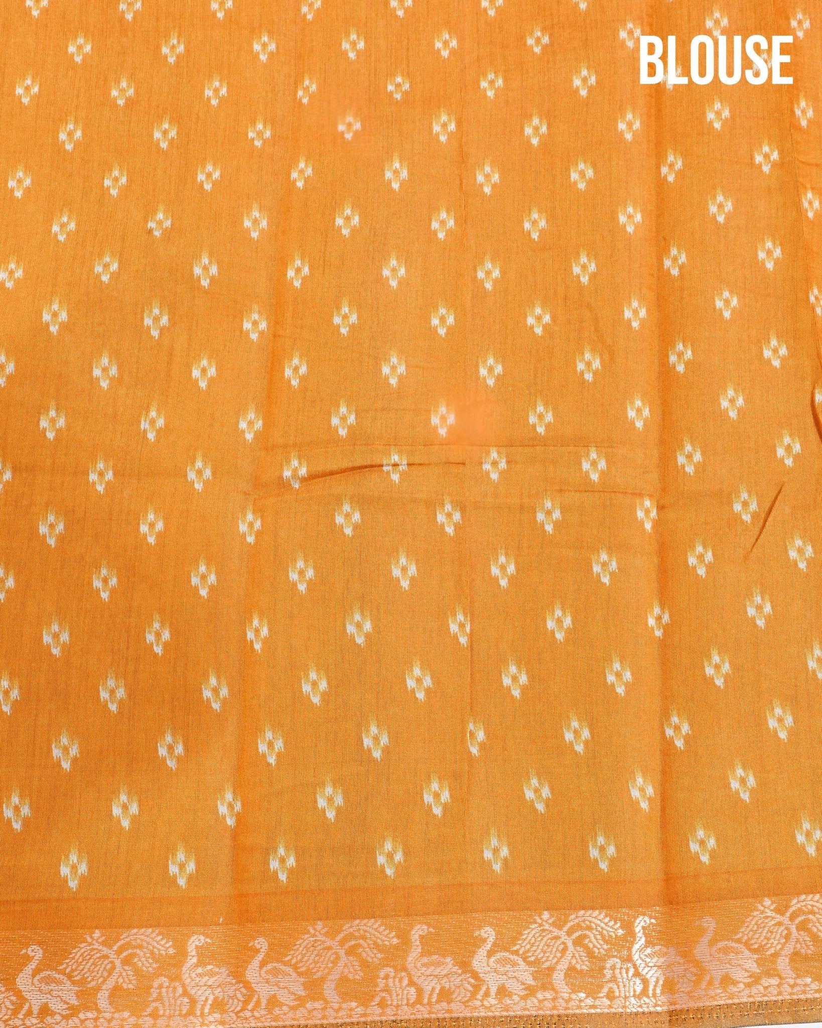 Chanderi Grey Printed Saree - Shop Vastram