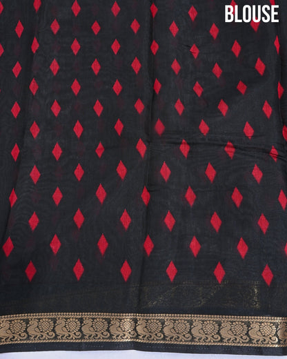 Chanderi Maroon Printed Saree - Shop Vastram