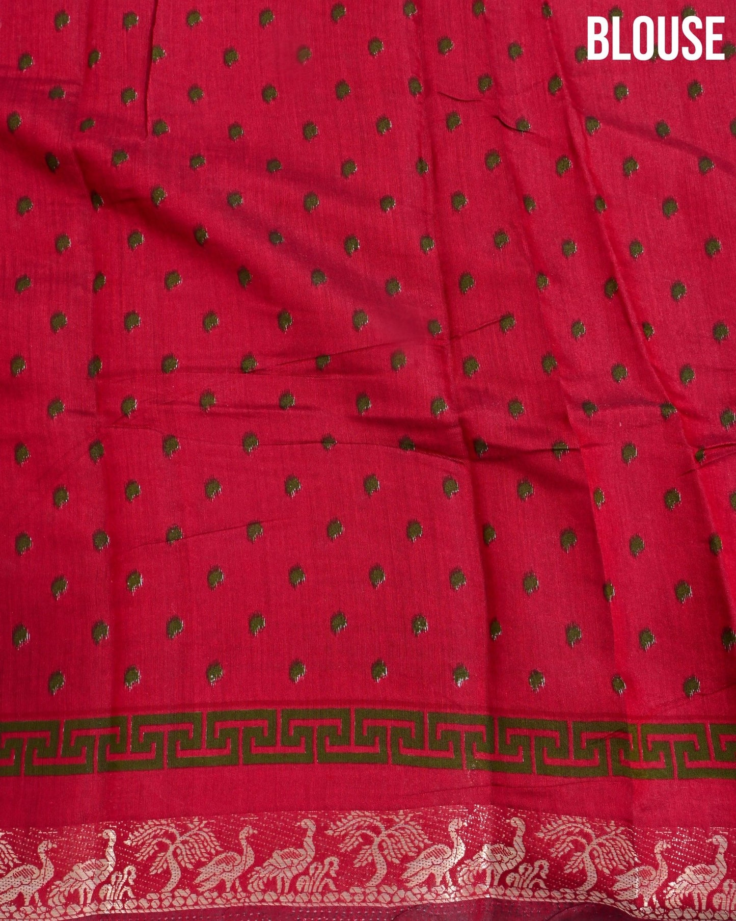 Chanderi Off White Printed Saree - Shop Vastram
