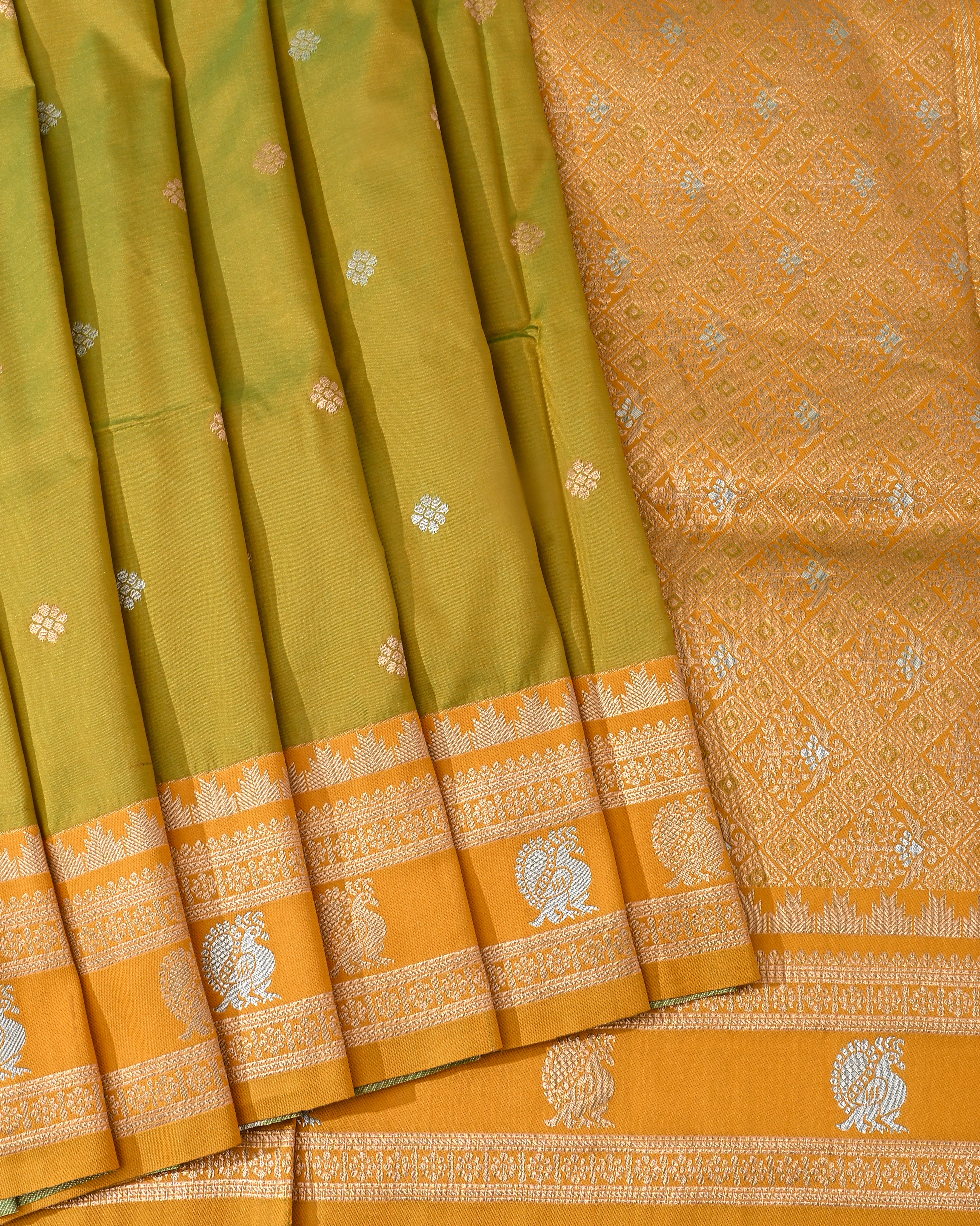 Green Silk Banarsi Saree