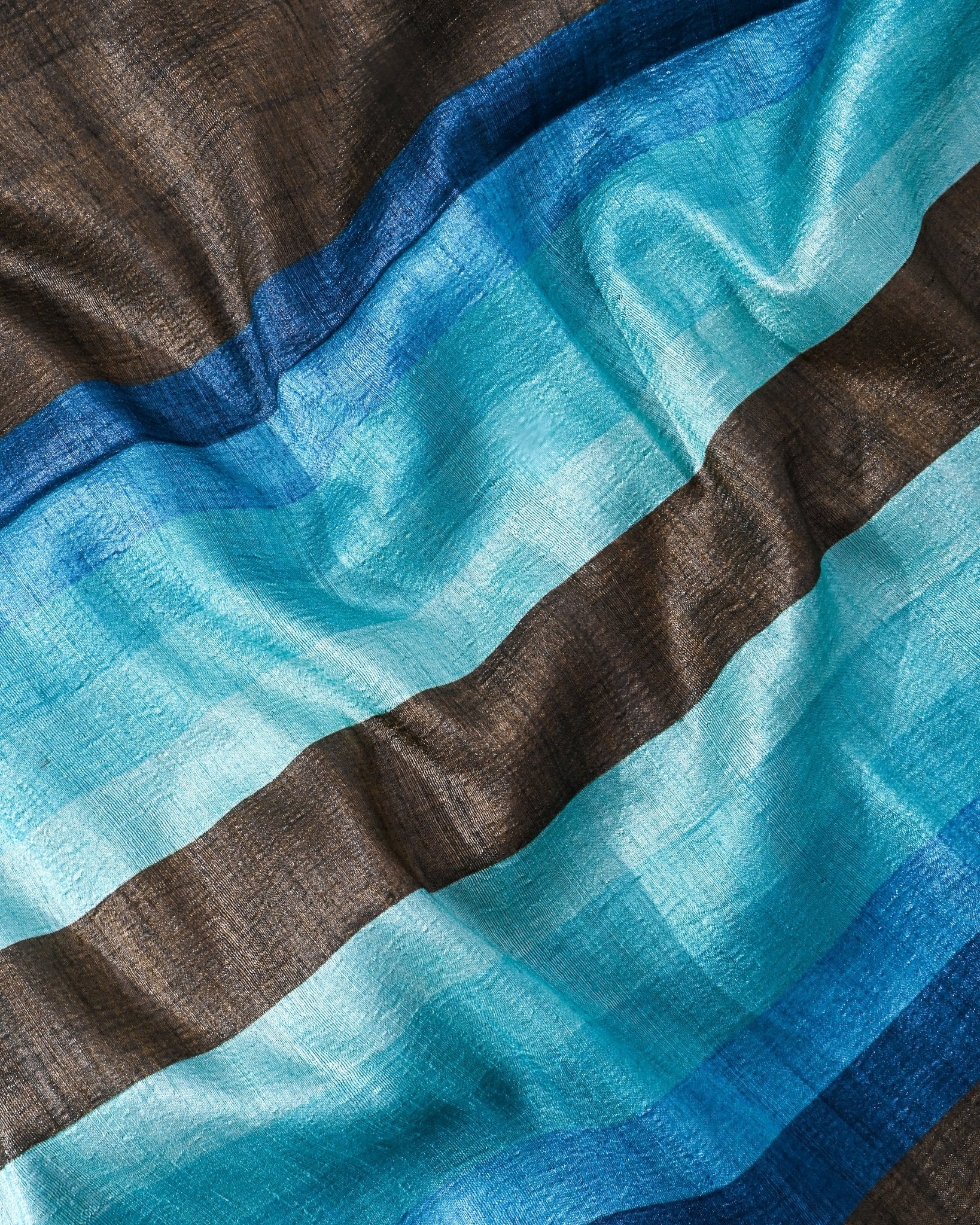 Dupion Earthy Printed Saree - Shop Vastram