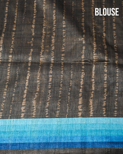 Dupion Earthy Printed Saree - Shop Vastram