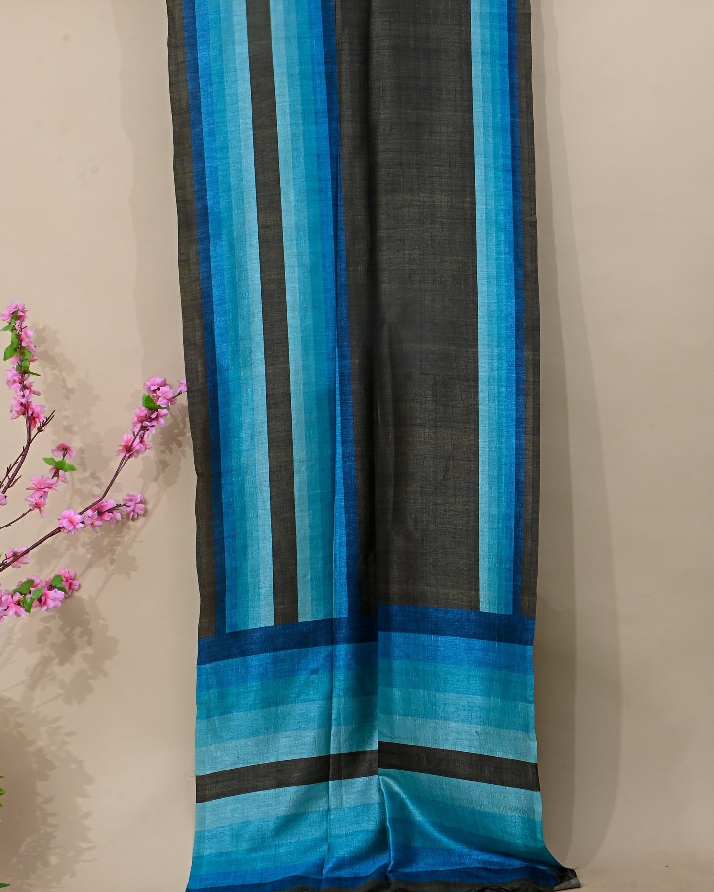 Dupion Earthy Printed Saree - Shop Vastram