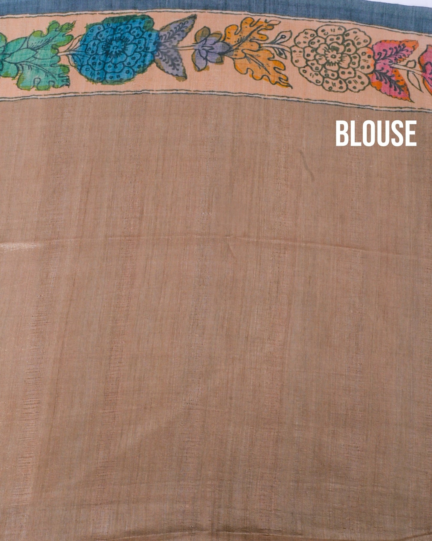 Dupion Grey Printed Saree - Shop Vastram