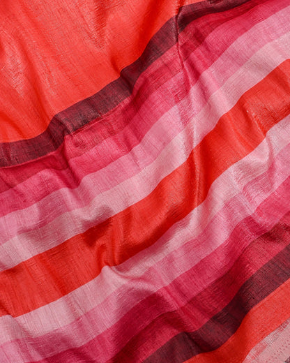 Dupion Pink Printed Saree - Shop Vastram