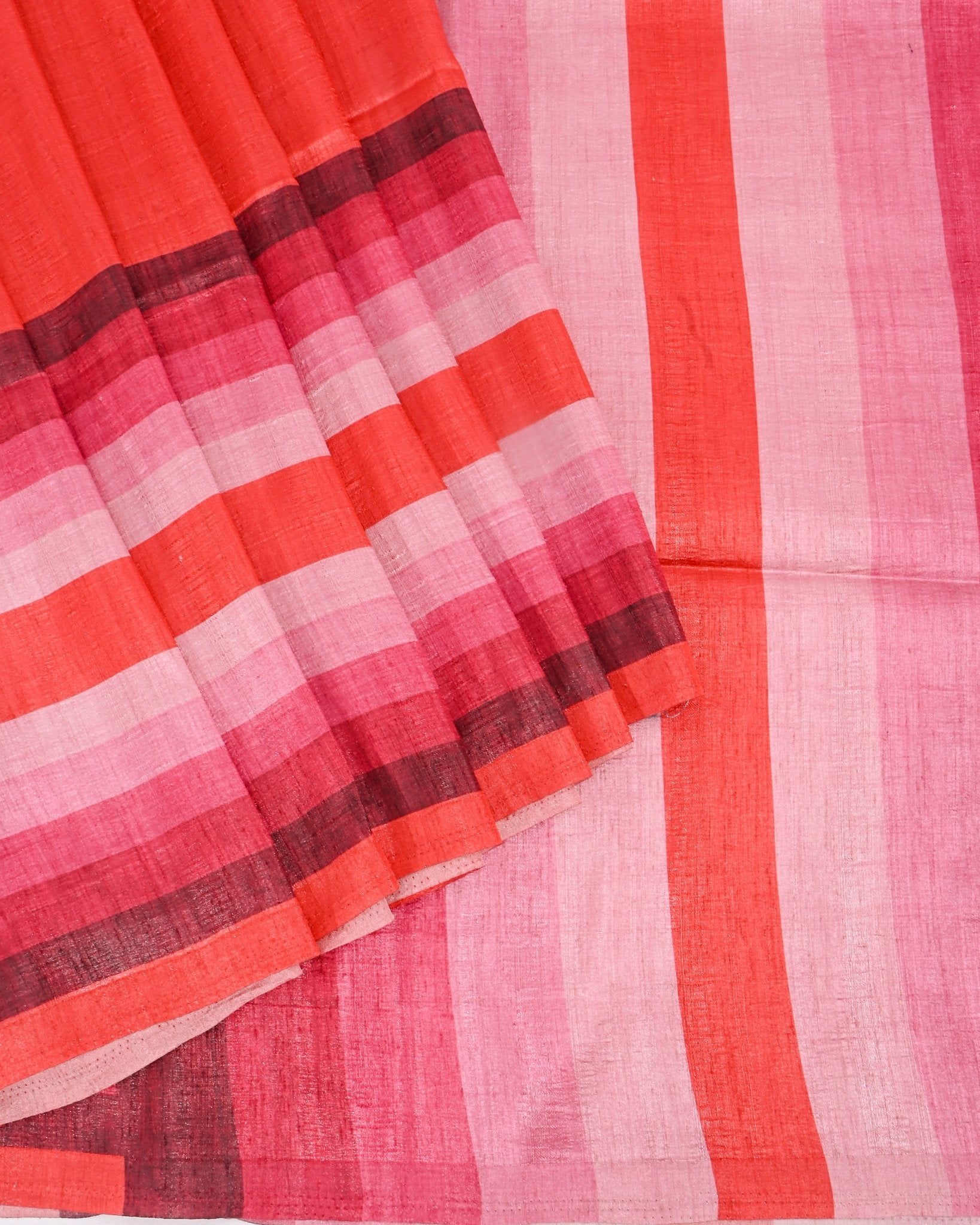 Dupion Pink Printed Saree - Shop Vastram