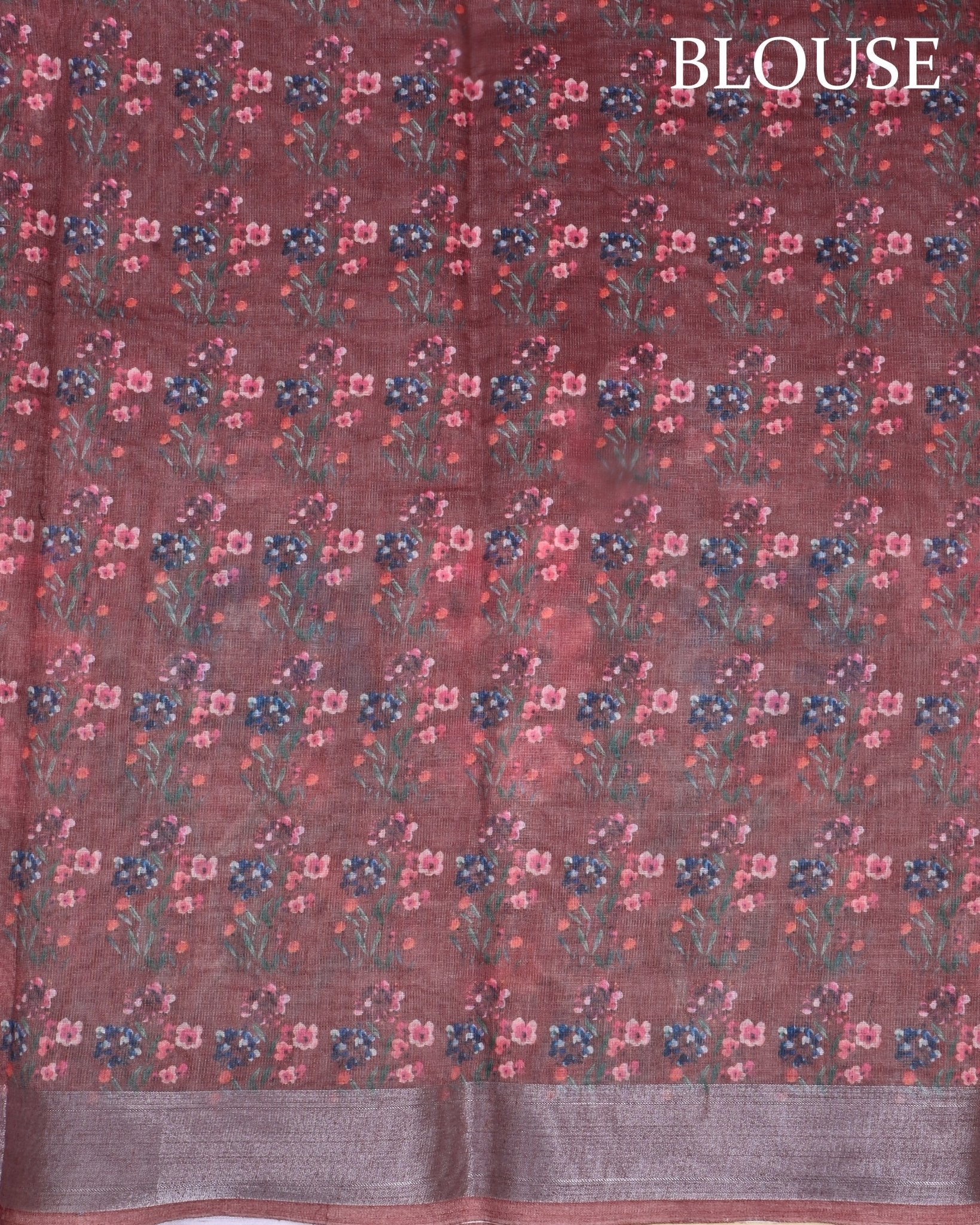 Earthy Color Lenin Saree - Shop Vastram