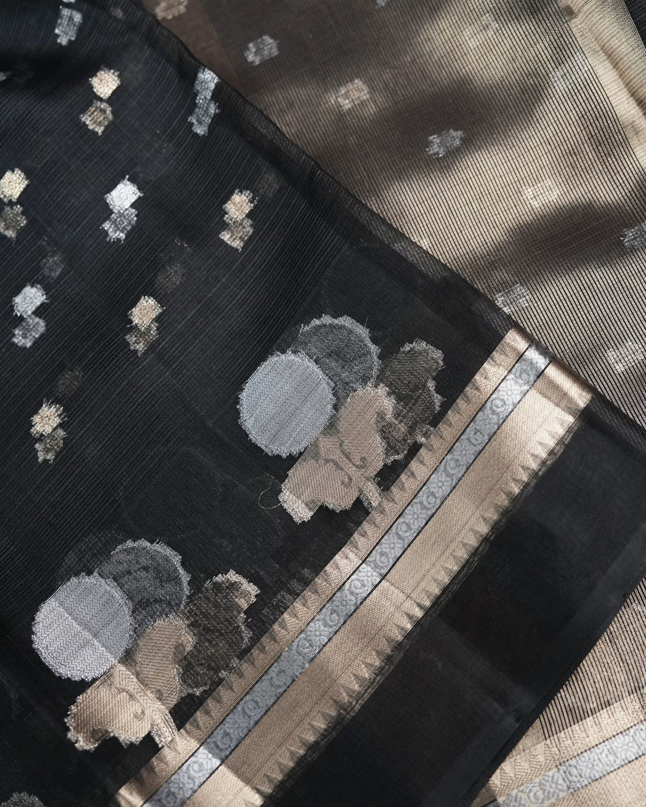 Earthy Color Silk Kota Saree - Shop Vastram