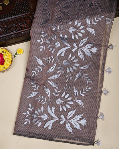 Earthy Color Silk Kota Saree - Shop Vastram