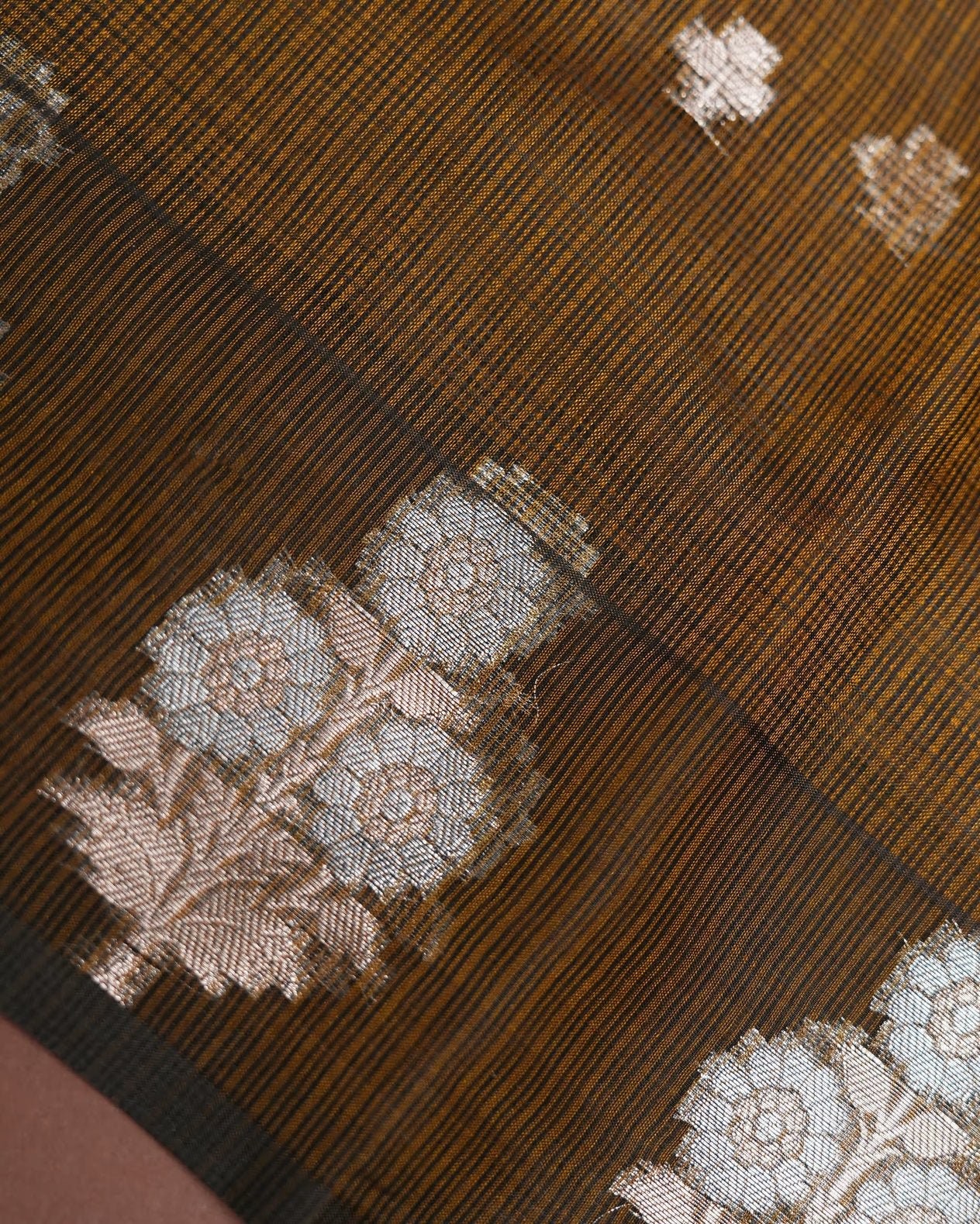 Earthy Color Silk Kota Saree - Shop Vastram