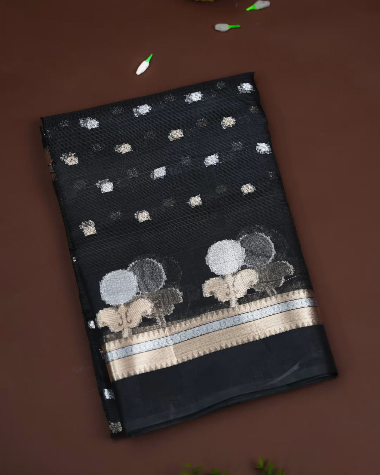 Earthy Color Silk Kota Saree - Shop Vastram