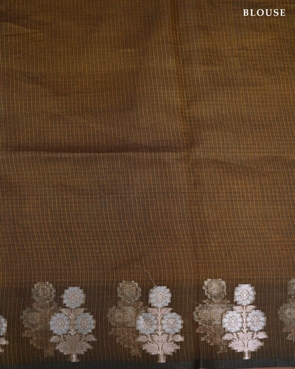 Earthy Color Silk Kota Saree - Shop Vastram