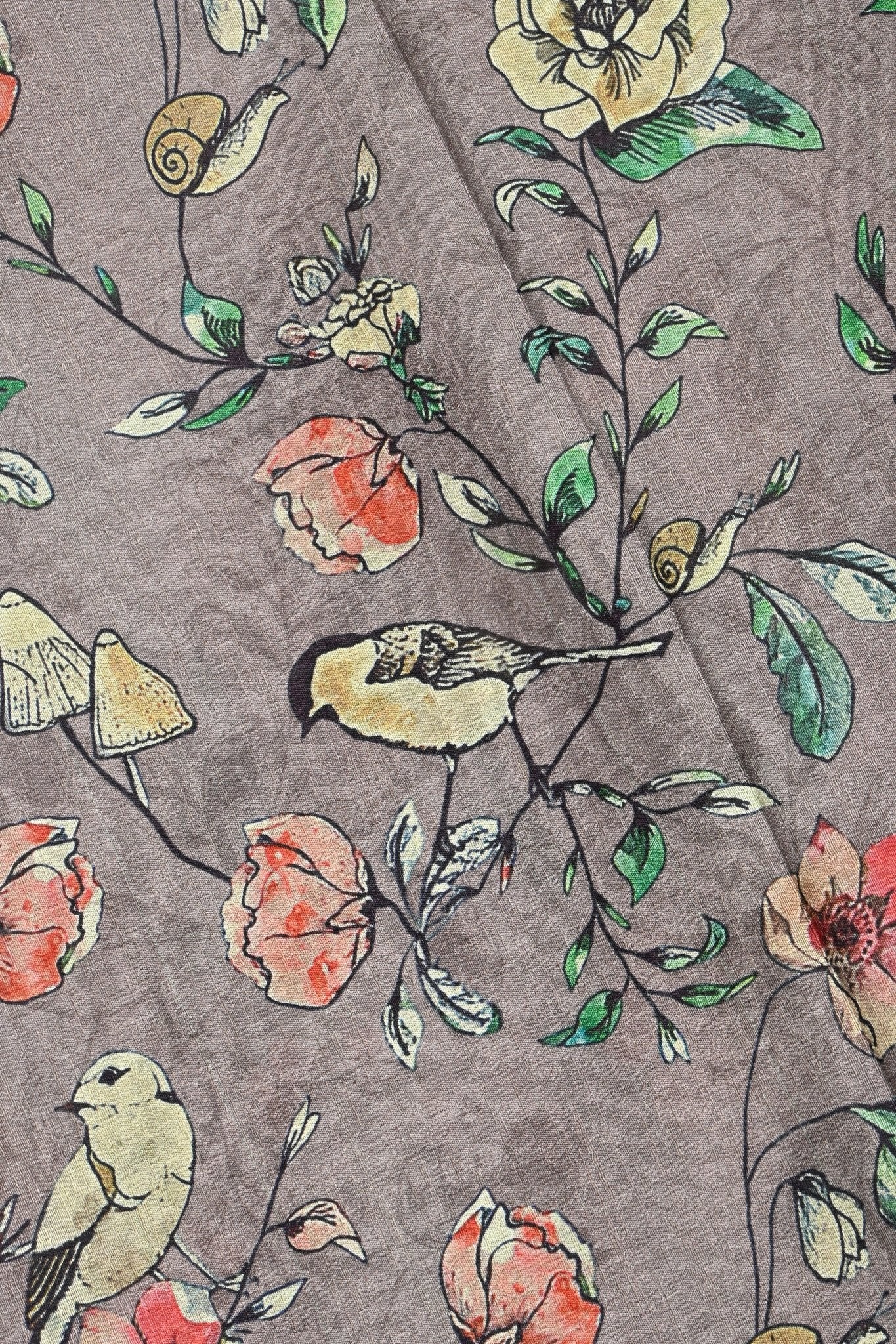 Earthy Color Silk Saree - Shop Vastram