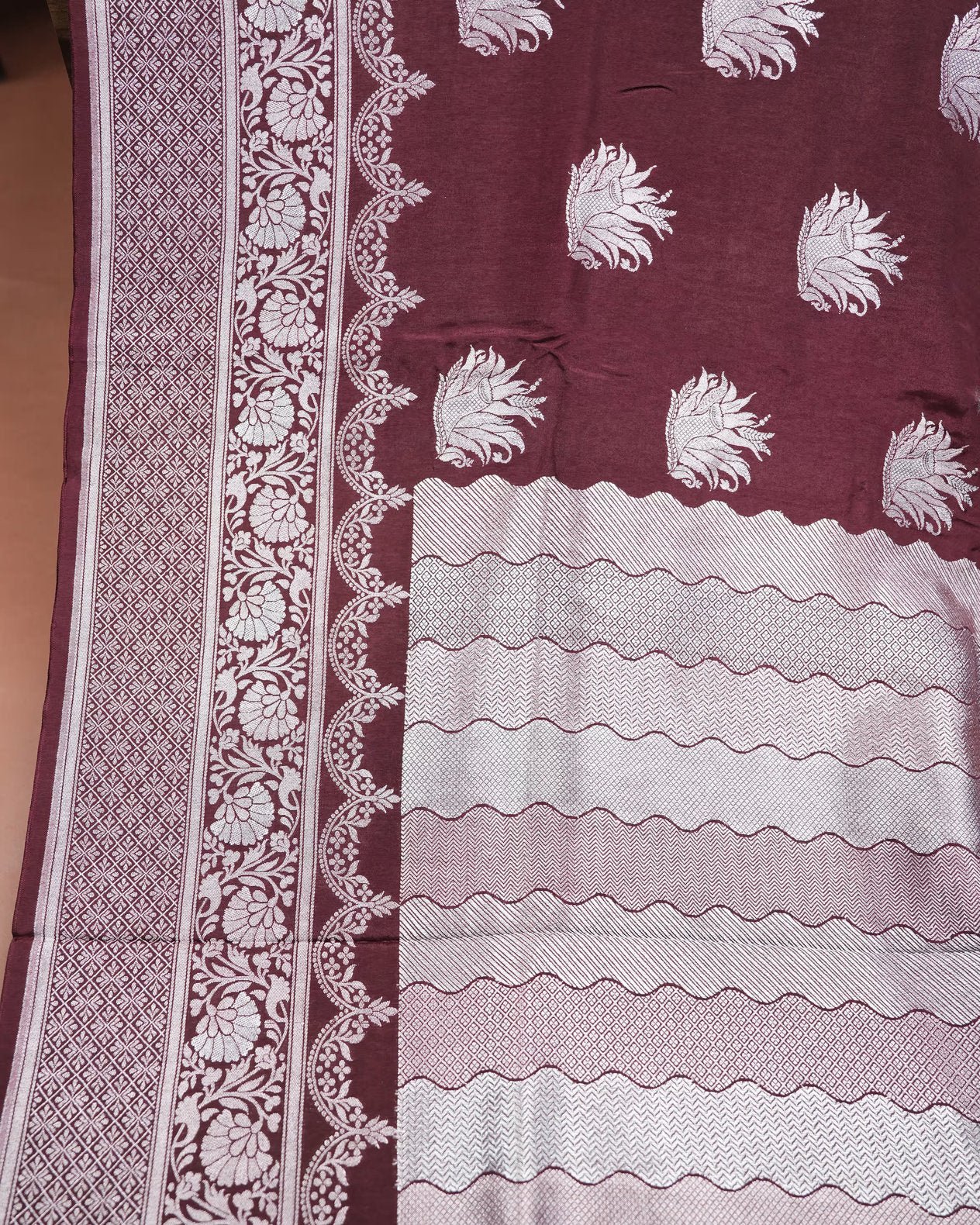Earthy Color Silk Saree - Shop Vastram