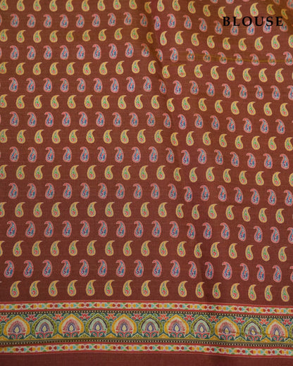 Earthy Color Tissue Saree - Shop Vastram
