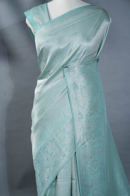 Ferozi Banarasi Tissue Saree - Shop Vastram
