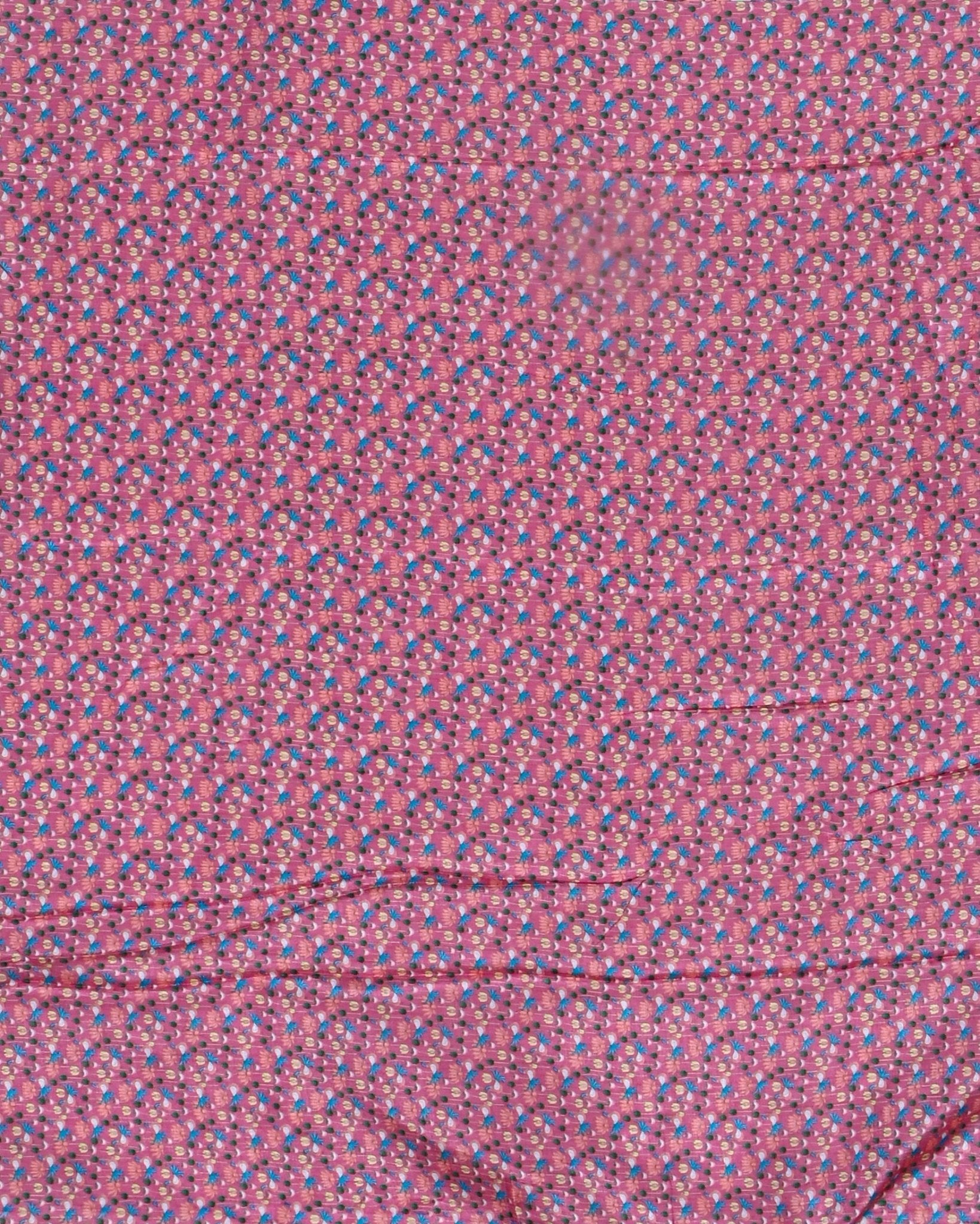 Ferozi Blue color Chanderi Kalamkari Saree - Shop Vastram