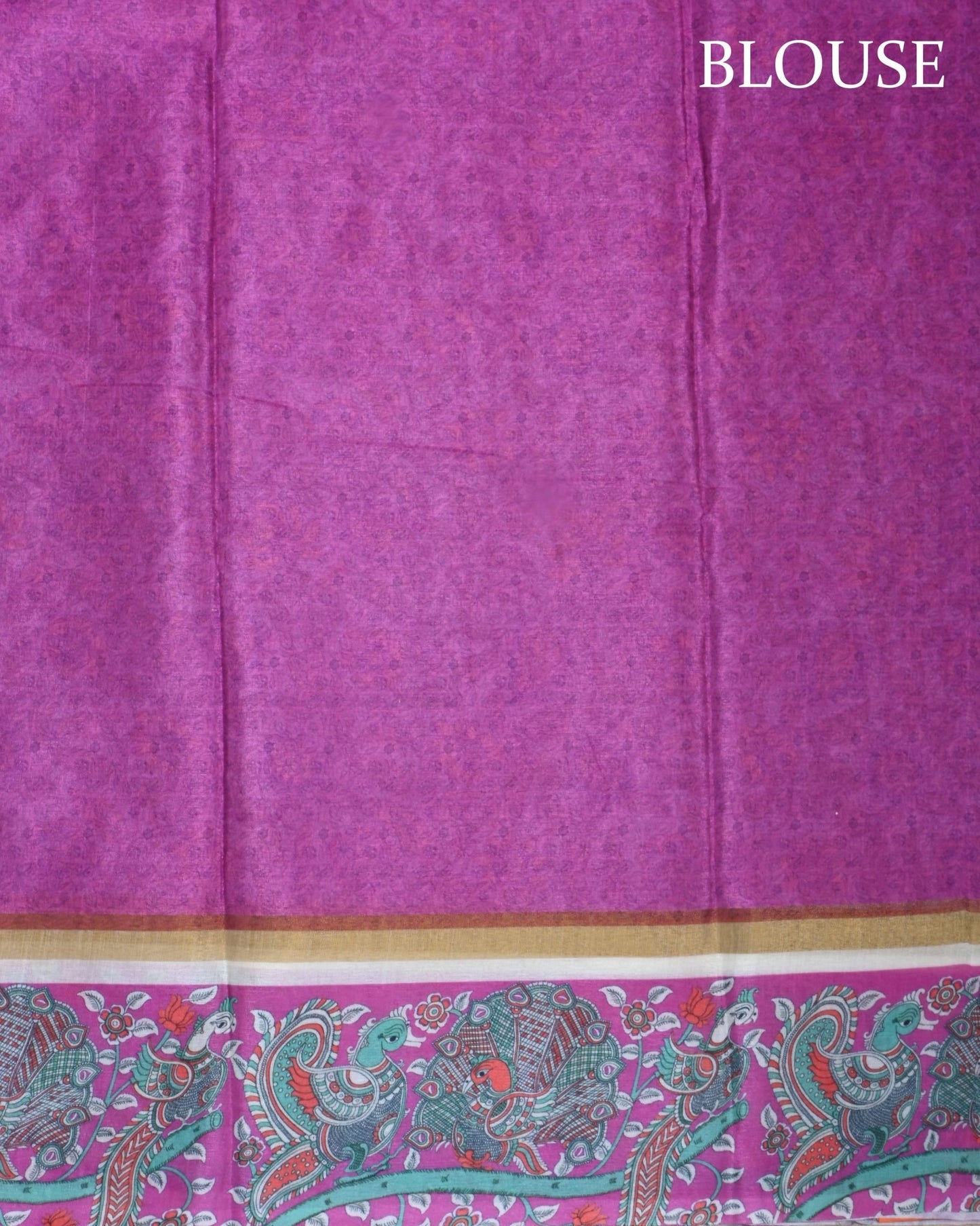 Ferozi Color Chanderi Saree - Shop Vastram