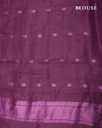 Ferozi Color Chanderi Saree - Shop Vastram