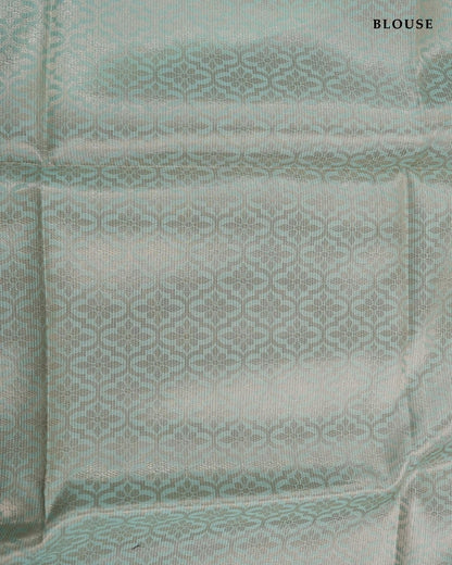 Ferozi Color Organza Saree - Shop Vastram