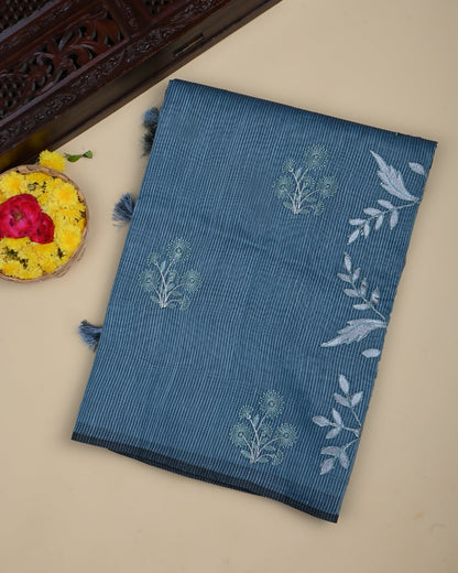 Ferozi Color Silk Kota Saree - Shop Vastram