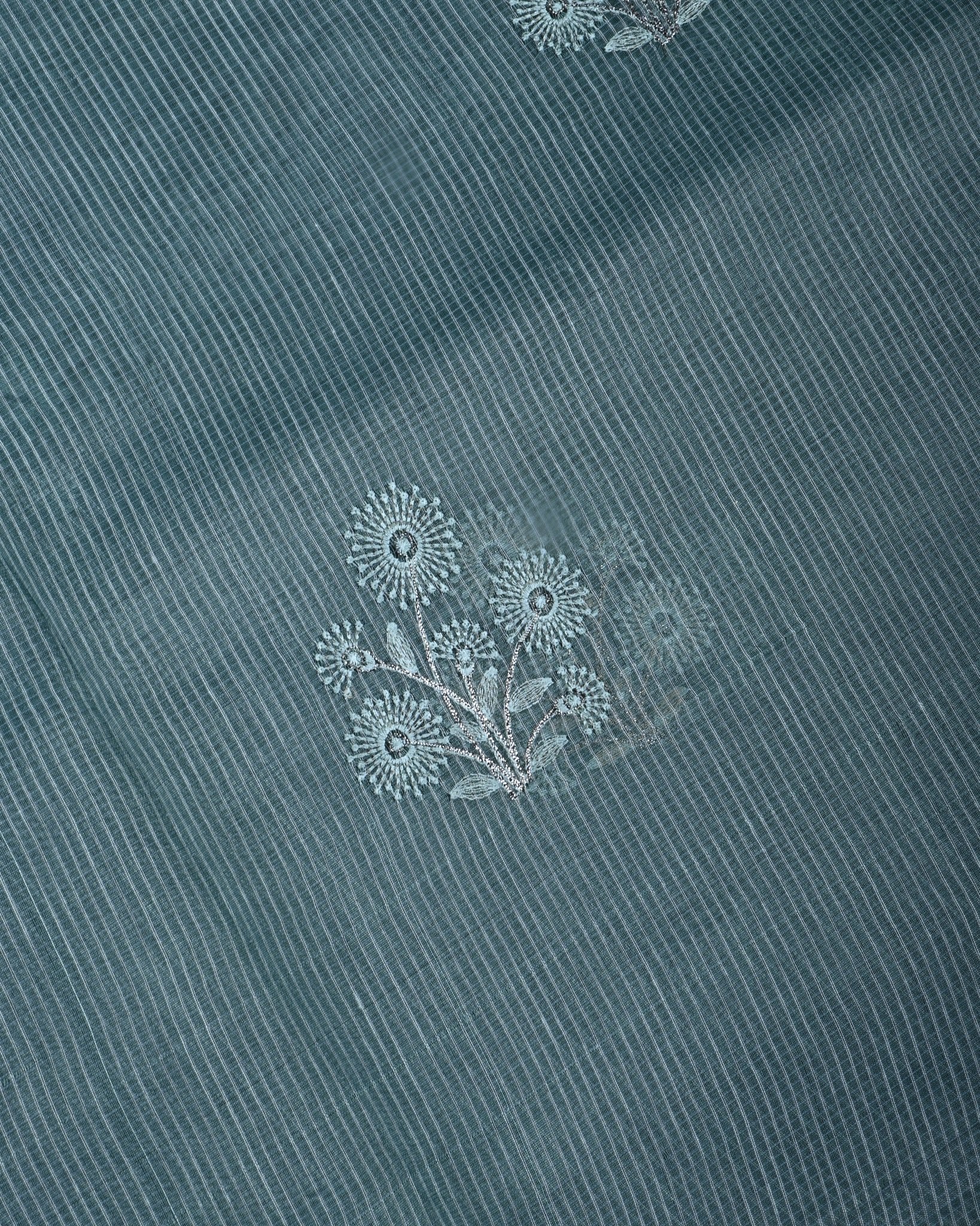 Ferozi Color Silk Kota Saree - Shop Vastram