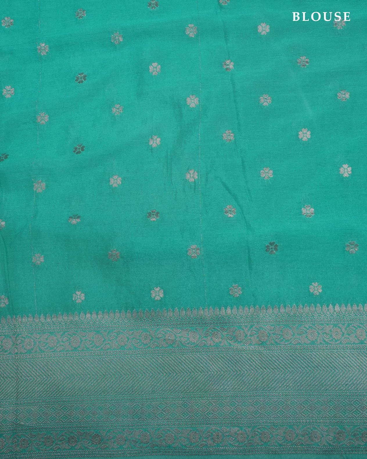 Ferozi Color Silk Saree - Shop Vastram