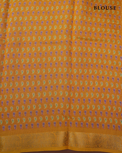 Ferozi Color Tissue Saree - Shop Vastram