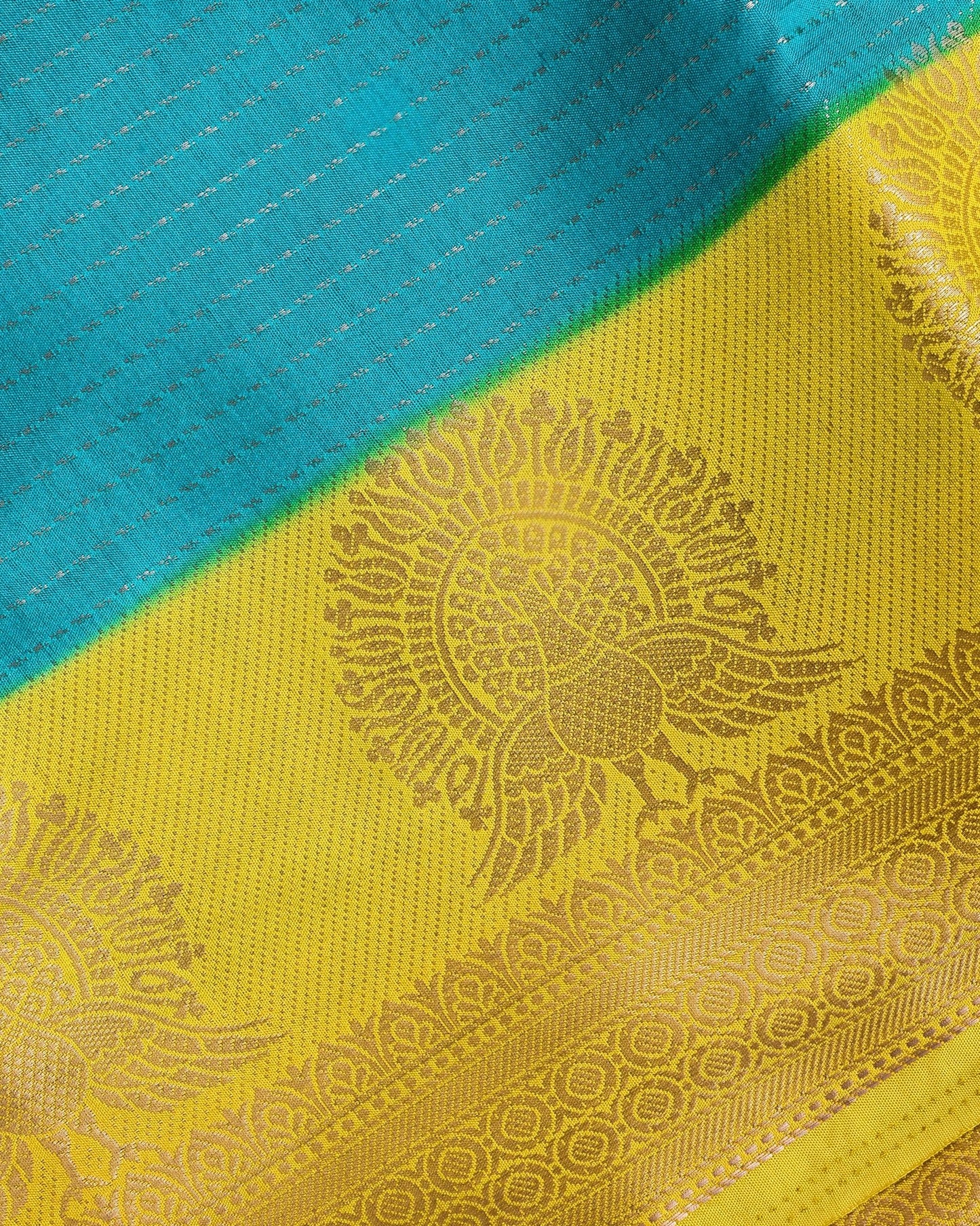 Ferozi Silk Banarasi Saree - Shop Vastram