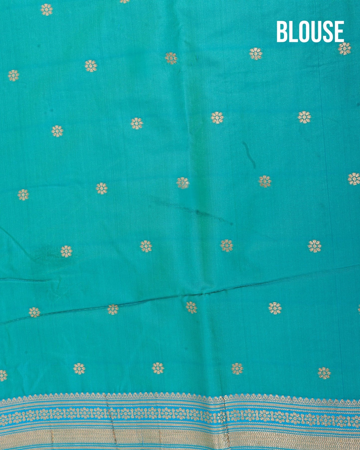 Ferozi Silk Banarsi Saree - Shop Vastram