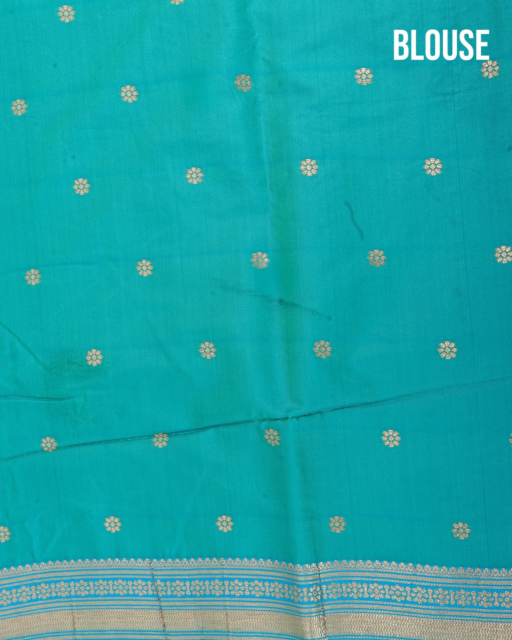 Ferozi Silk Banarsi Saree - Shop Vastram