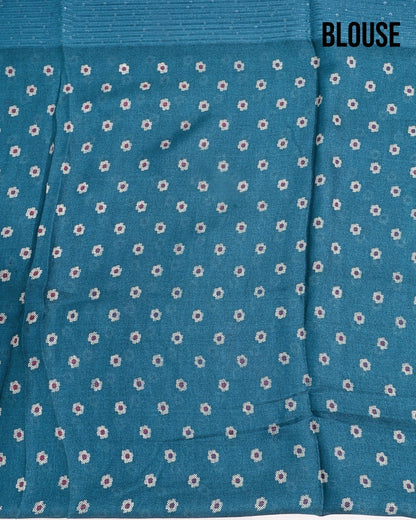 Ferozi Silk Printed Saree - Shop Vastram