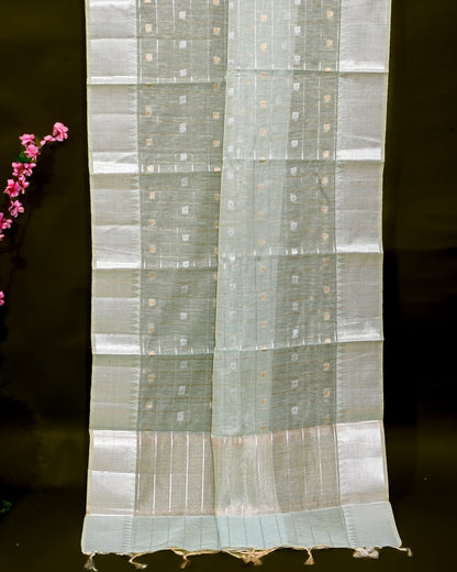 Ferozi Tissue Banarasi saree - Shop Vastram