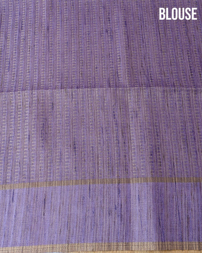Ferozi Tusser Printed Saree - Shop Vastram