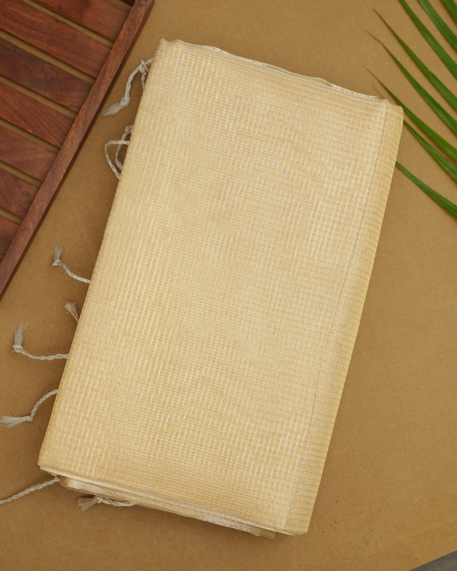 Gold color Tissue Saree - Shop Vastram