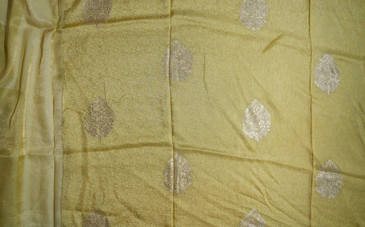 Gold Embroidery Tissue Saree - Shop Vastram