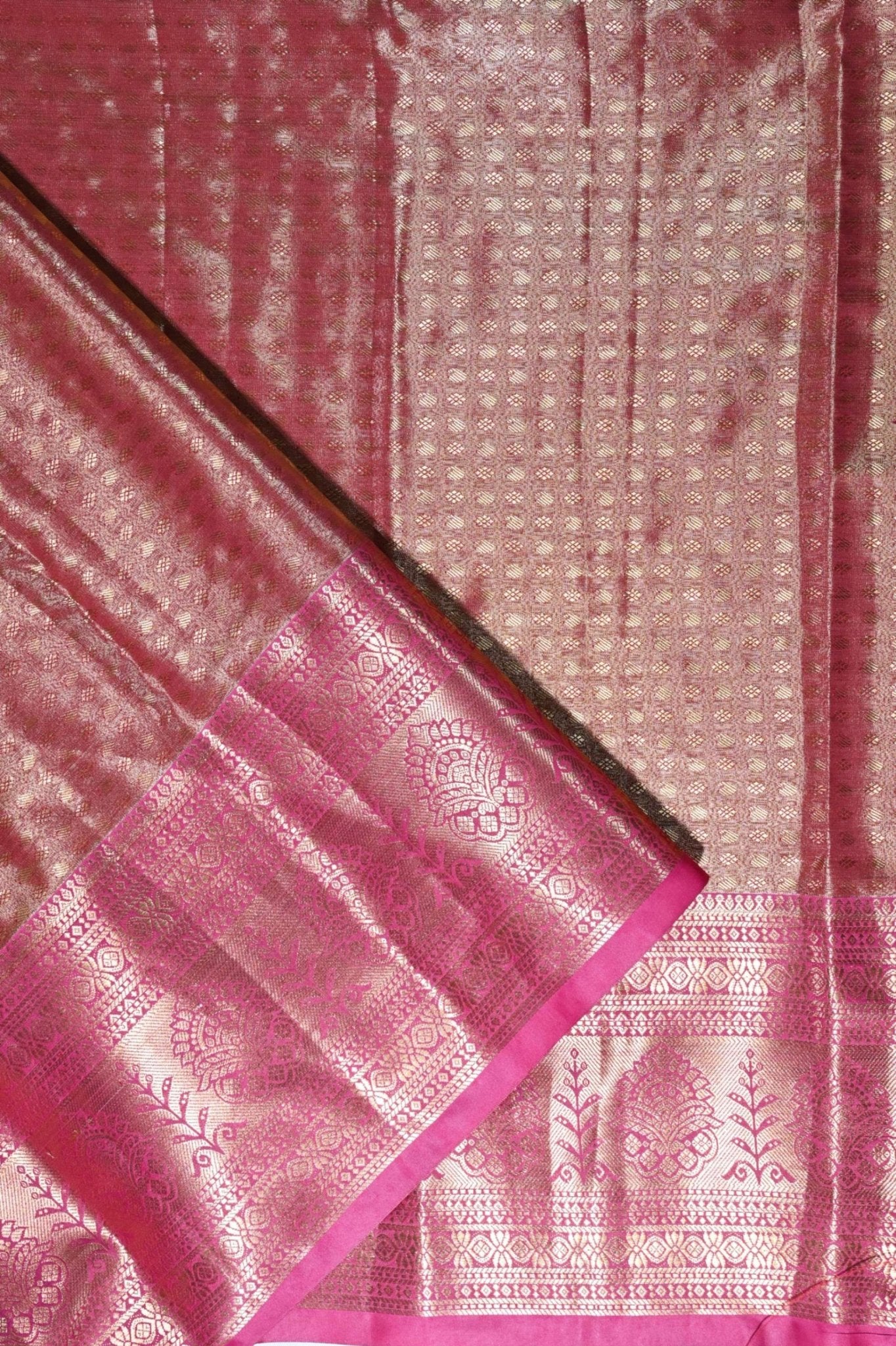 Gold Kanchipuram Saree - Shop Vastram