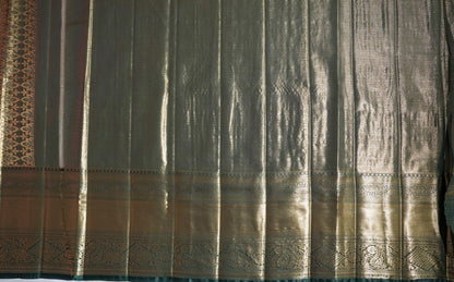 Gold Kanchipuram Saree - Shop Vastram