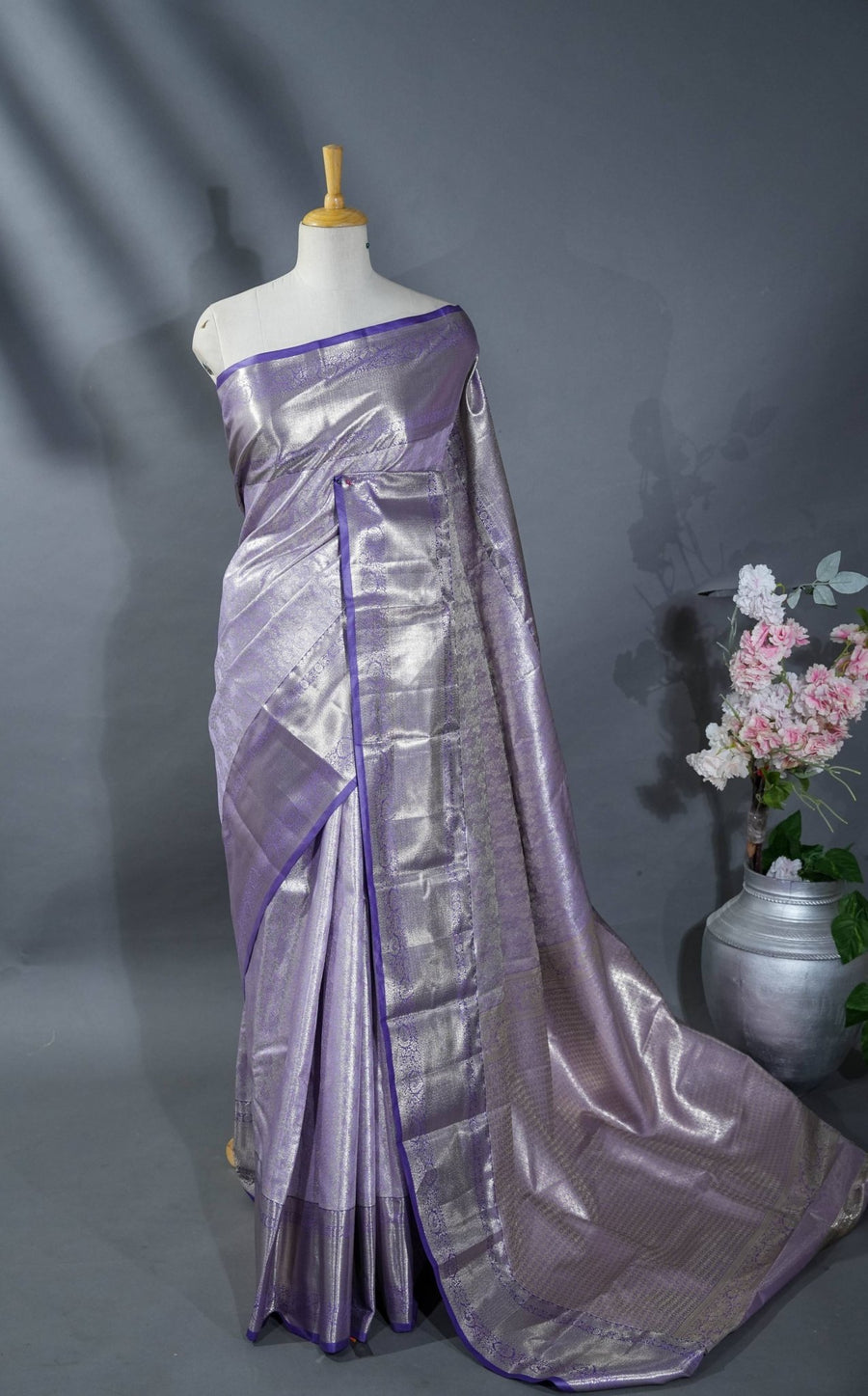 Gold Kanchipuram Saree - Shop Vastram