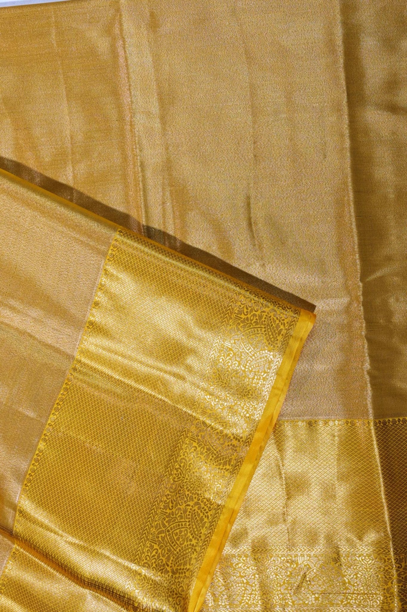 Gold Kanchipuram Saree - Shop Vastram