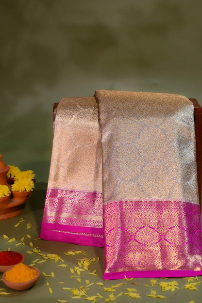 Gold Kanchipuram Saree - Shop Vastram