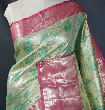 Gold Kanchipuram Saree - Shop Vastram