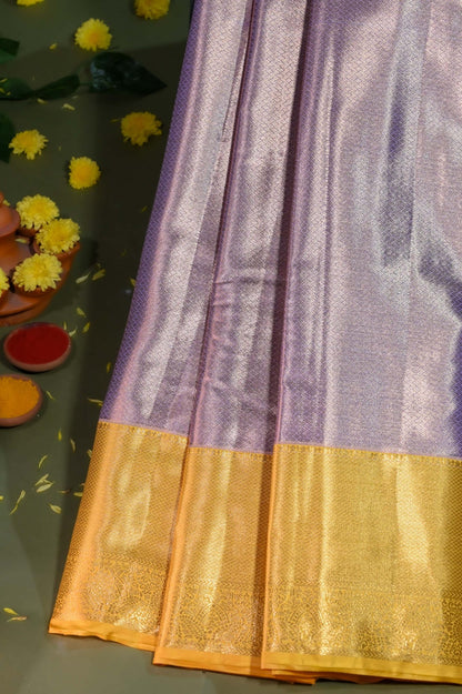 Gold Kanchipuram Saree - Shop Vastram