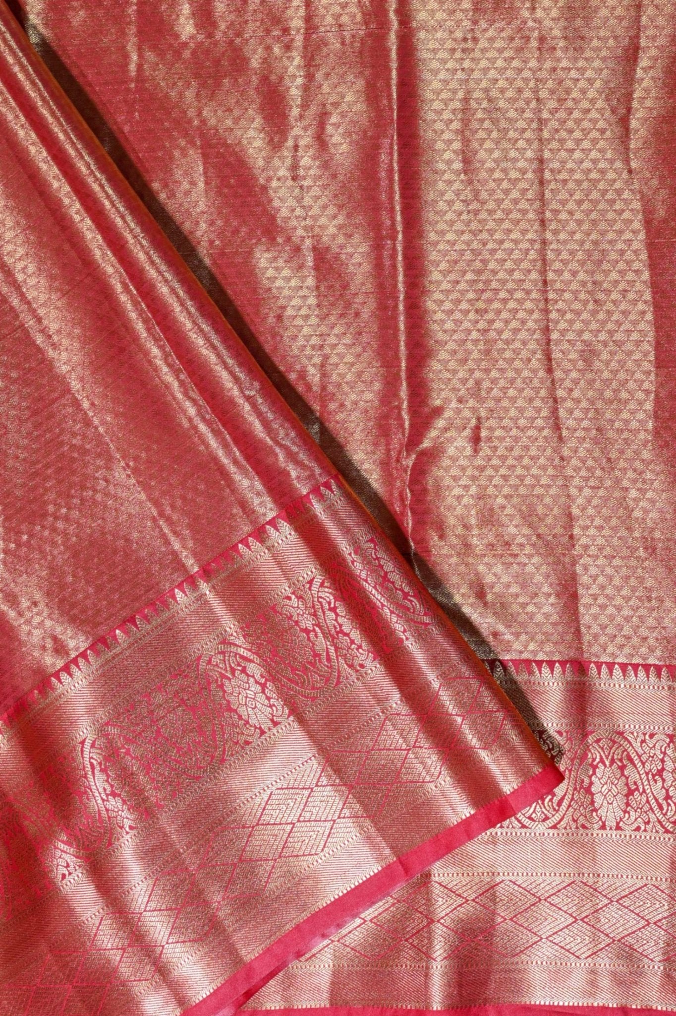 Gold Kanchipuram Saree - Shop Vastram
