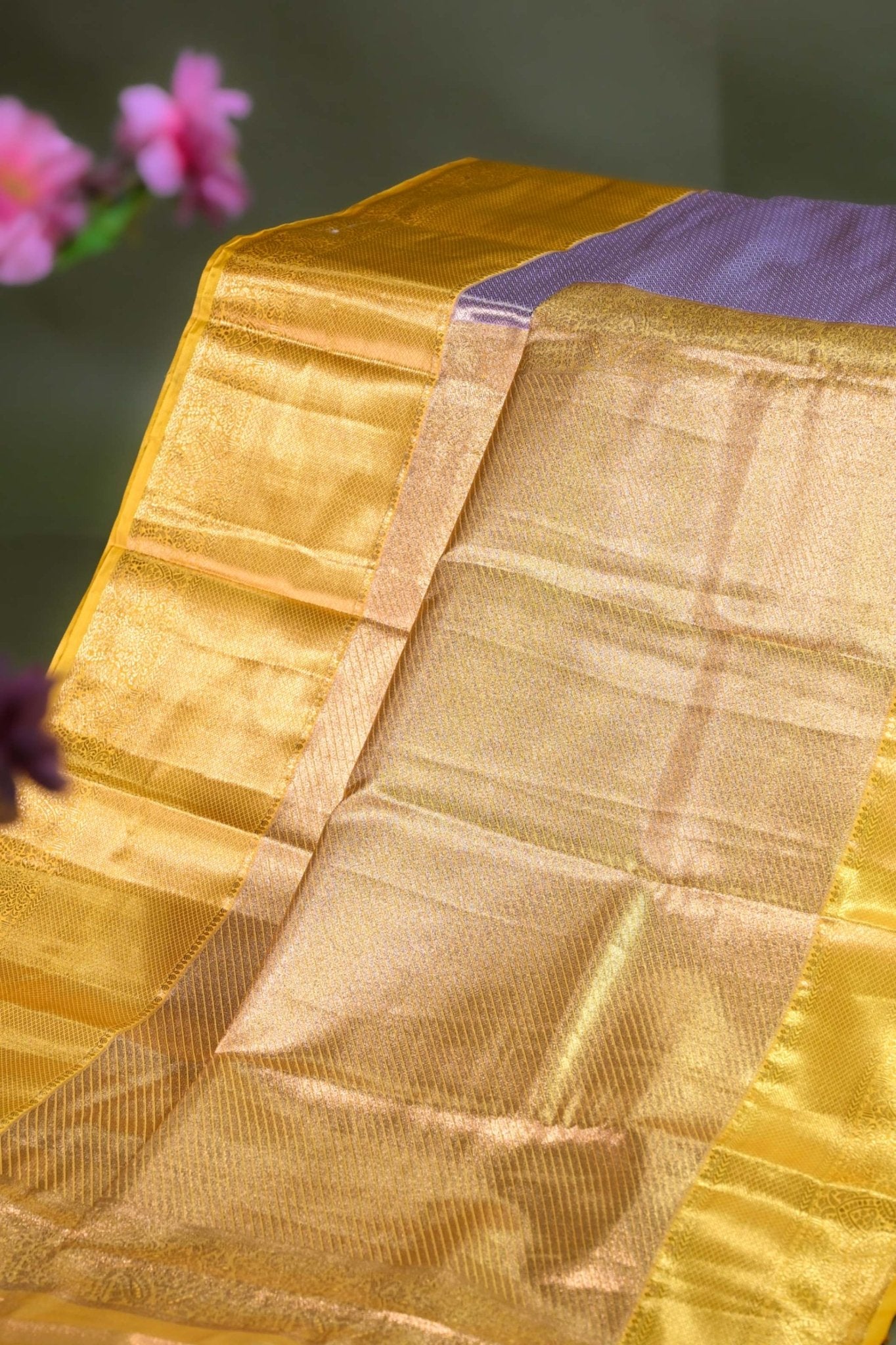 Gold Kanchipuram Saree - Shop Vastram