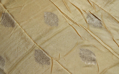 Gold Printed Embroidery Tissue Saree - Shop Vastram