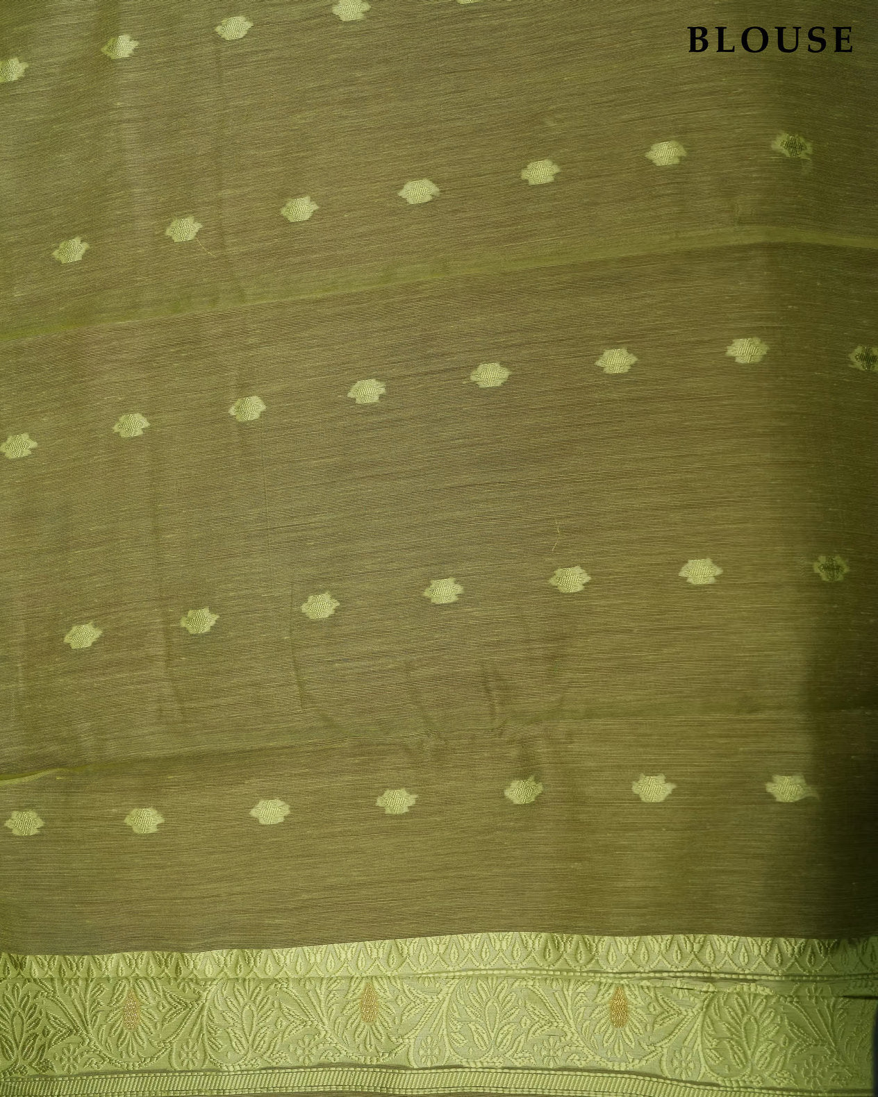 Green Color Chanderi Saree - Shop Vastram