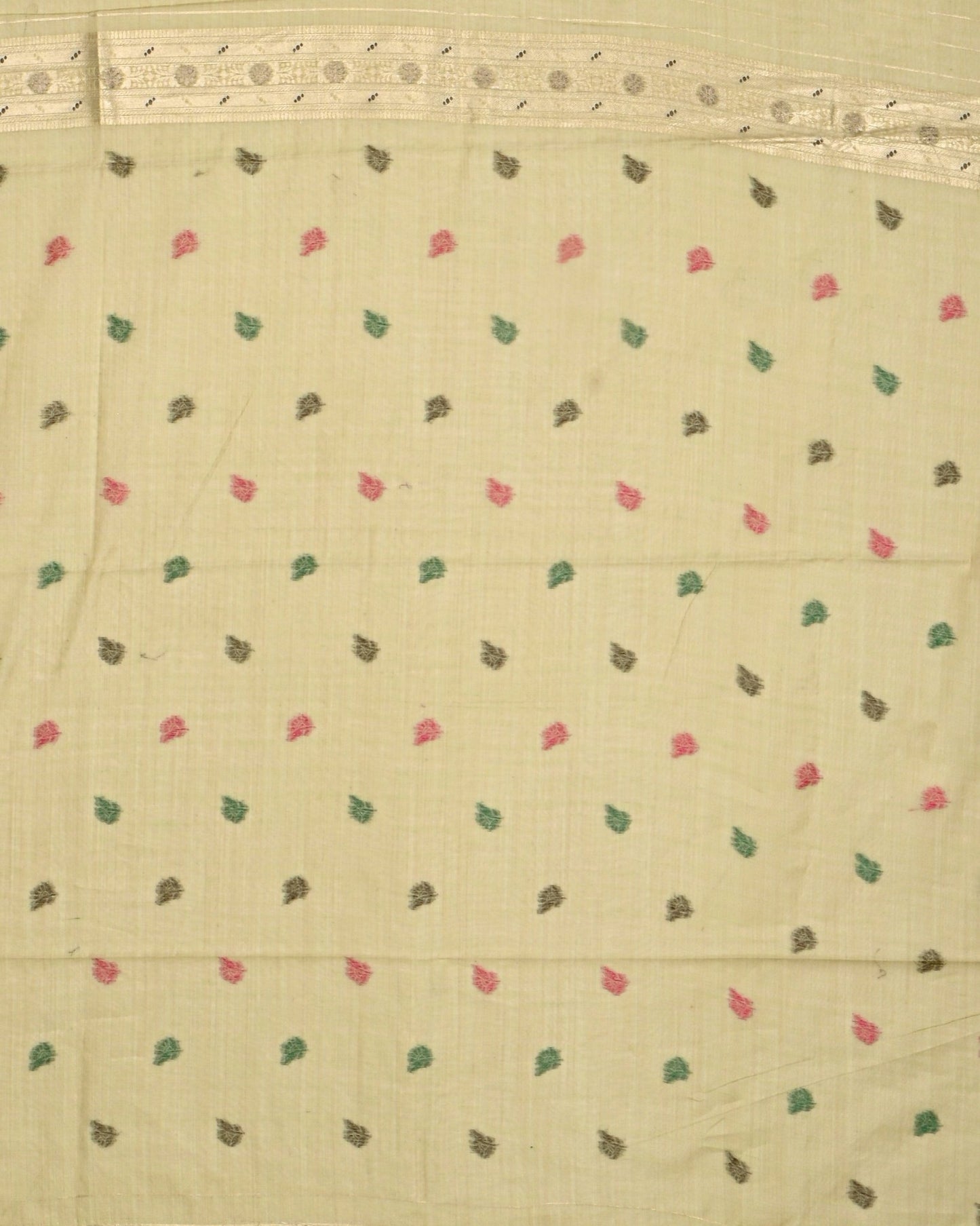 Green color Chanderi Saree - Shop Vastram