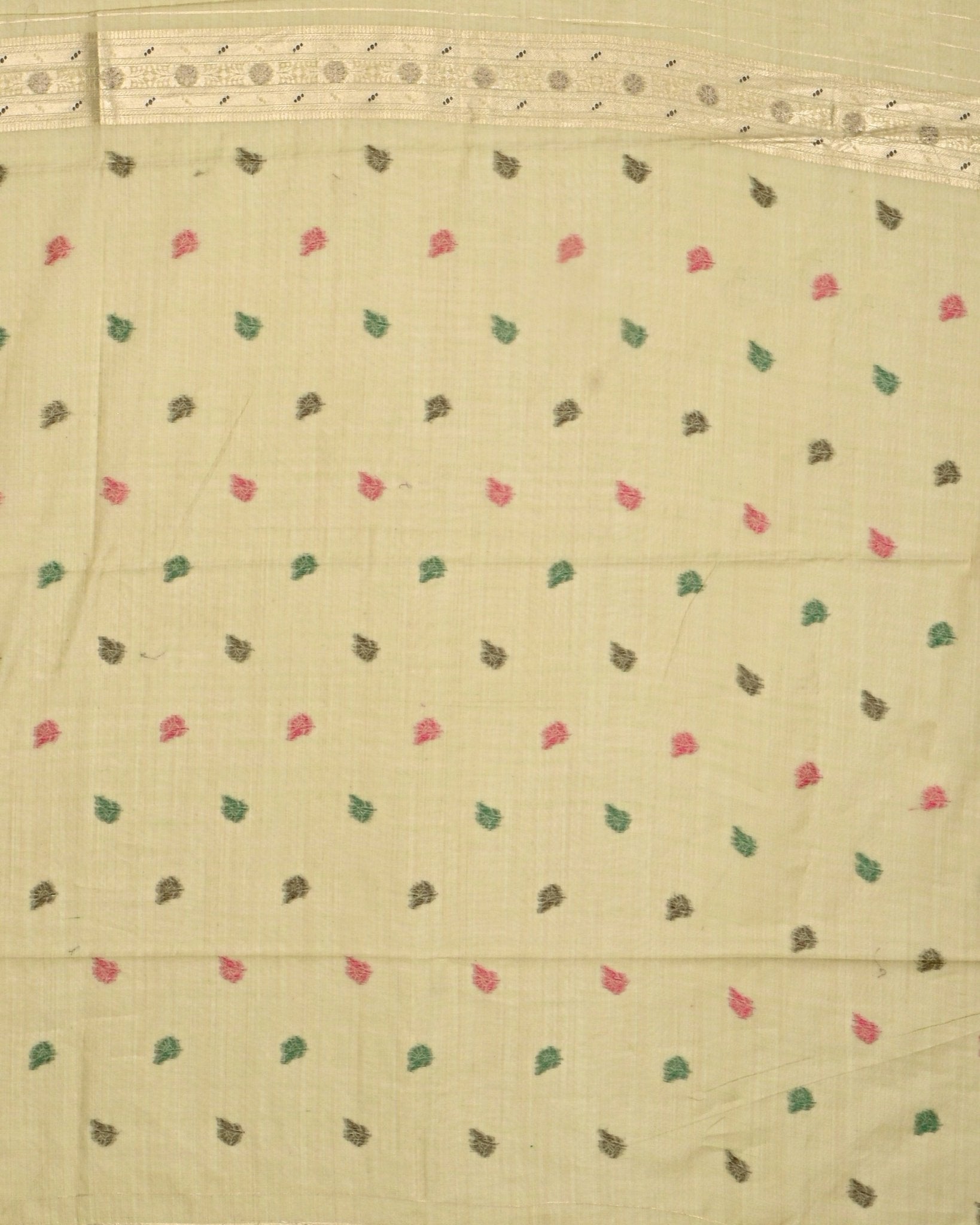 Green color Chanderi Saree - Shop Vastram