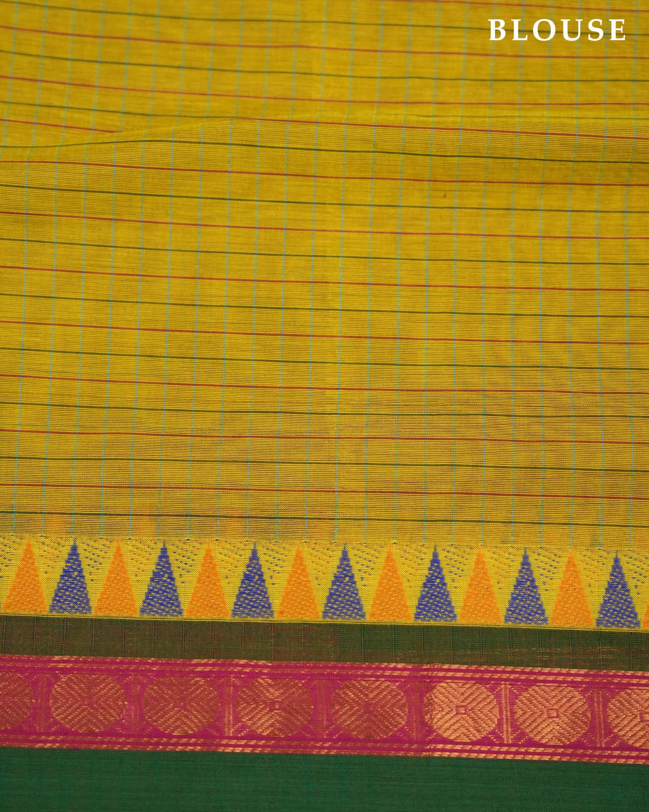 Green Color Cotton Saree - Shop Vastram